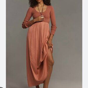 Anthropologie Thea Twofer Scoop Neck Sweater Dress